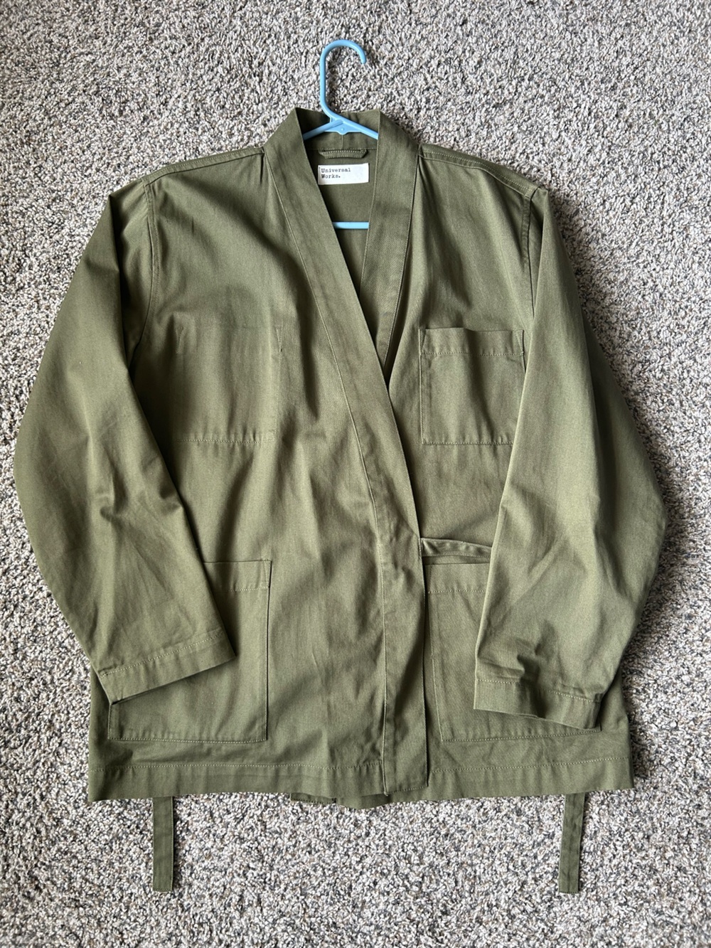 Universal Works Olive Green Cotton Shirt-Jacket